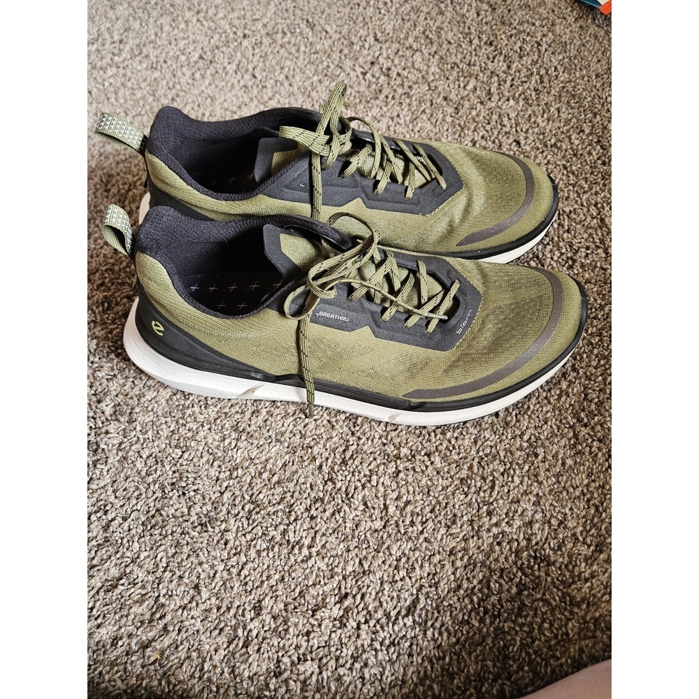 ECCO Men's Biom 2.2 Low Breathru textile sneakers in dark green/BlackSIZE 12.5